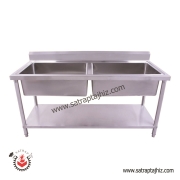 سینک ظرفشویی صنعتی ۱۹۰ سانتی متری پرسی