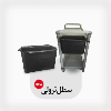 ترولی PVC دو طبقه تخت